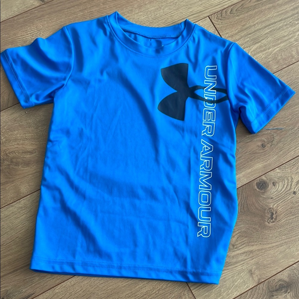 Kids Under Armour Teal Blue shirt